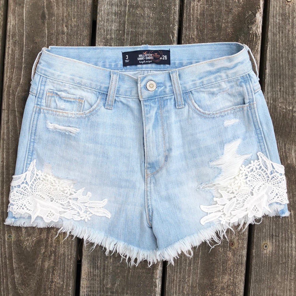 Hollister High Rise Jean Shorts